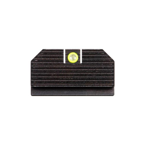 Night Fision Optics Ready Stealth Night Sight Set for Glock 17, 19, 34 Tritium Yellow Ring Front, Square Notch Blank Rear Steel Nitride