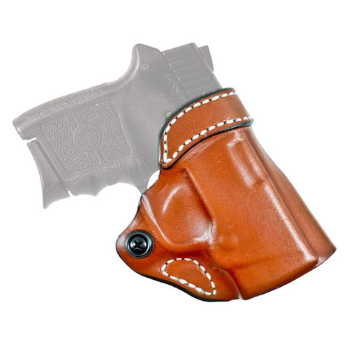DeSantis Gunhide Criss Cross OWB Holster Right Hand Kimber Micro 9 Leather Tan