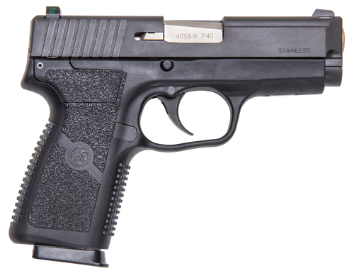 Kahr Arms KP4044NA P40 S&W Pistol 3.6" Barrel 6+1/7+1 Round Black Frame Stainless Steel Slide Polymer Grip TruGlo Night Sight