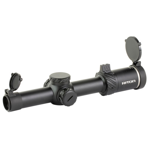 Riton Optics 3 Series Tactix Rifle Scope 1-8x24mm 30mm Tube OT Illuminated Reticle SFP Black - Image 1