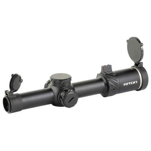 Riton Optics 3 Series Tactix Rifle Scope 1-8x24mm 30mm Tube OT Illuminated Reticle SFP Black