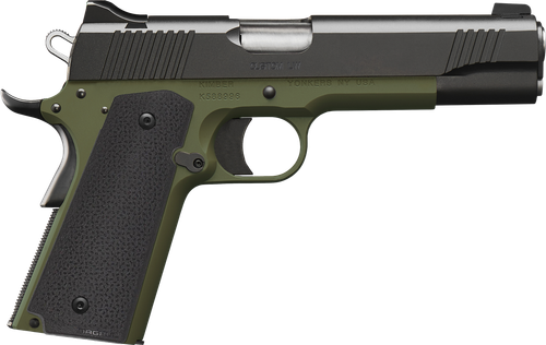 Kimber Custom LW Ranger Green 9mm Luger Pistol 5" Barrel 9+1 Round Stainless Steel Slide Aluminum Frame