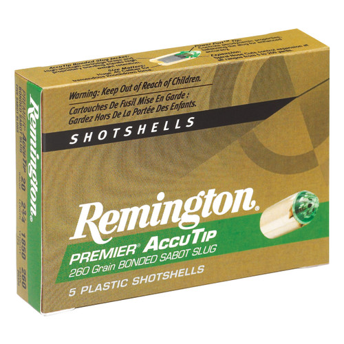 Remington AccuTip Sabot Slug 20 Gauge 2-3/4" 260 Grain 5/100