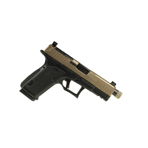 Lone Wolf Distributors Dusk19 9mm Luger Pistol 3.9" Threaded Barrel 15+1 Round Flat Dark Earth Slide Black Frame