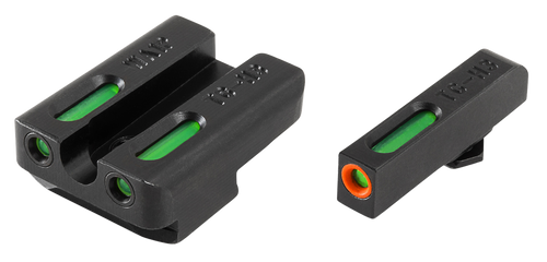 TRUGLO TFX Pro Sight Set Walther P99, PPQ Tritium / Fiber Optic Green with Orange Front Dot Outline