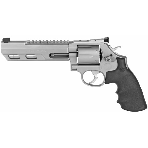 Smith & Wesson Performance Center Model 686 Competitor 357 Magnum Revolver 6" Stainless Barrel 6 Round Black Grip - Image 1