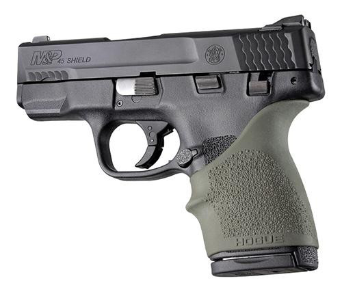 Hogue Handall Slip On Beavertail Grip Sleeve S&W M&P Shield 45, Kahr P9, P40, CW9, CW40 Green