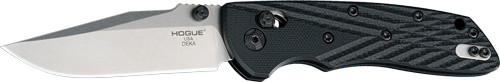 Hogue Deka Pocket Knife 3.25" Clip Point G-10 Frame Black