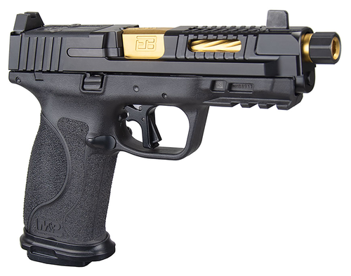 Ed Brown MPF4 9mm Luger Pistol 4.25" Barrel 17+1 Round Black Nitride Slide Polymer Grip Gold Barrel