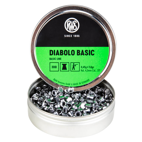 RWS Diabolo Flat Nose Air Gun Pellets 177 Caliber 7.0 Grain 300PK RWS Diabolo Flat Nose Air Gun Pellets 177 Caliber 7.0 Grain 300PK