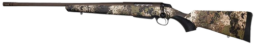 Tikka T3x Lite Bolt Action Rifle 270 Winchester 22.4" Left Hand Fluted Bronze Threaded Barrel Bronze Frame Veil Wideland Field Stock