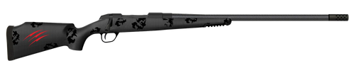 Fierce Firearms Rage Bolt Action Rifle 280 Ackley Improved 24" Carbon Fiber Barrel Black Cerakote Titanium Frame Blackout Camo Stock