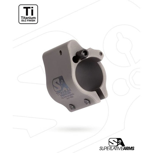Superlative Arms AR-15 Clamp On Adjustable Gas Block 0.875 Inch Gray
