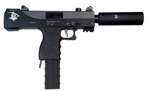 MPA Defender Grim Reaper 9mm Luger Pistol 6" Barrel 30+1 Round Black Grip Anodized Black Frame