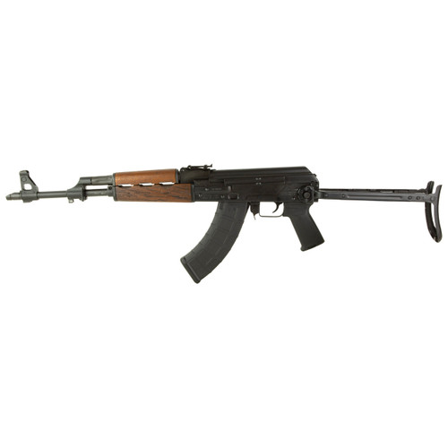 Zastava ZPAP M70 Semi Automatic Rifle 7.62x39mm 16.3" Black Threaded Barrel Black Frame Wood Under Folder Stock