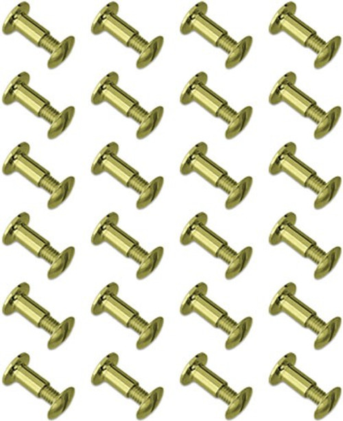 24-PACKGROVTEC BRASS CHICAGO SCREWS