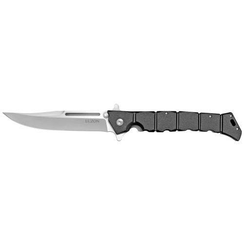 Cold Steel Luzon Large Pocket Knife 6" Clip Point 8Cr13MoV Satin Blade Glass Reinforced Nylon (GRN) Handle Black - Image 1