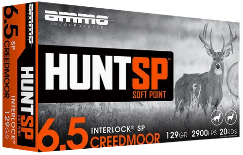 Ammo Inc 6.5 Creedmoor Ammo 129 Grain Soft Point Box of 20