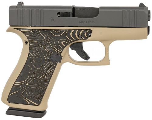 Glock G43X 9mm Luger Pistol 3.4" Barrel 10+1 Round (Silver Slide)