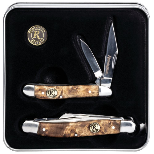 Remington Bob White Collector Tin Folding Knives 2-Piece Set