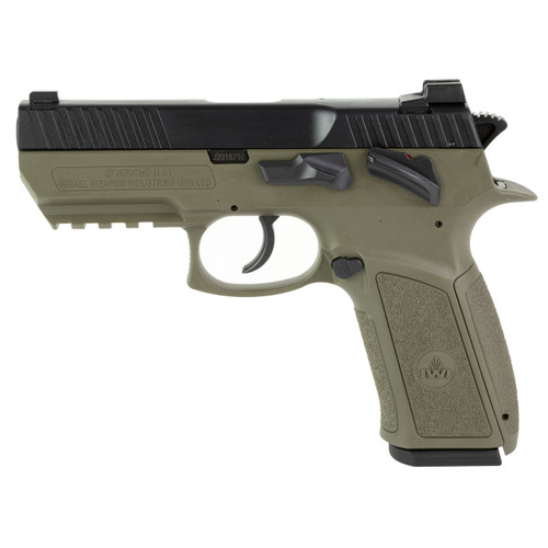 IWI Jericho 941E 9mm Luger Pistol 3.8" Barrel 17+1 Round Olive Drab Green