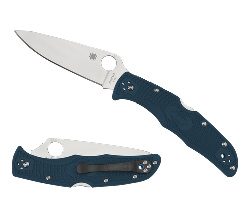 Spyderco Endura 4 Lightweight Folding Knife 3.80" Plain Stonewashed K390 Steel Blade