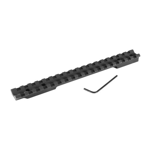 Evolution Gun Works 1-Piece Picatinny Scope Base Savage Flat Back Long Action Matte Black