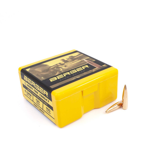 Berger Bullets 6.5MM .264dia 120GR BOAT TAIL TARGET 100ct bx