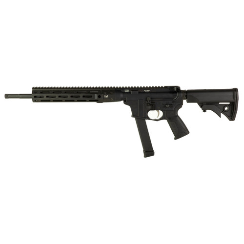 LWRC IC Nine Semi-Automatic Rifle 9mm 16" Black Barrel Black Frame Black Adjustable Stock