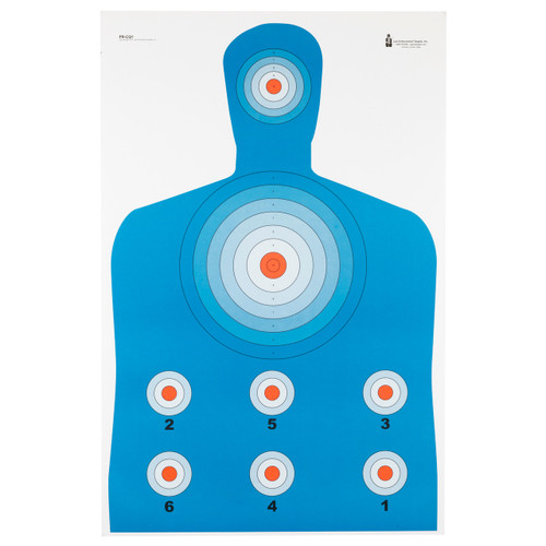 Action Target Hi-Vis Fluorescent Target 100 Pack