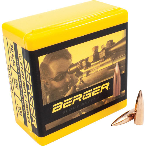 Berger Target 30 Caliber (308 Diameter) Bullets 150 Grain Jacketed Hollow Point Box of 100