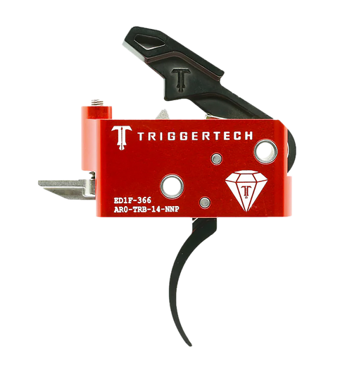 TriggerTech AR Diamond Pro Trigger Group Curved Bow AR-15, LR-308 Two Stage Black