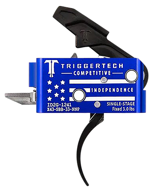 TriggerTech X43SBB33NNC AR-15 Two-Stage Trigger, Blue and White
