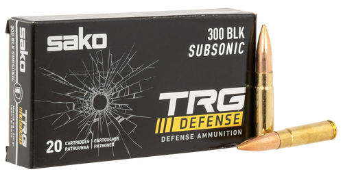 Sako Tikka JAS-TRG300BLK220B 300 Blackout Ammo 220 Grain MatchKing Box of 20
