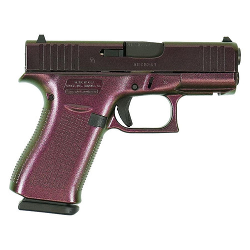 Glock 43X Shimmering Razorback 9mm Luger Pistol 3.4" Barrel 10+1 Rounds (2 Magazines)