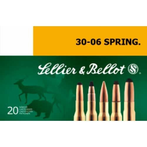 Sellier & Bellot 30-06 Springfield Ammo 180 Grain Soft Point Box of 20