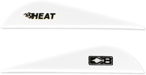 Bohning Heat Vane 2.5 Inch White 36 Pack