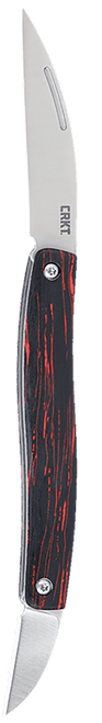 CRKT Forebear Folding Knife 2.29" Drop Point Sandvik 12C27 Satin Blade G-10 Handle Red