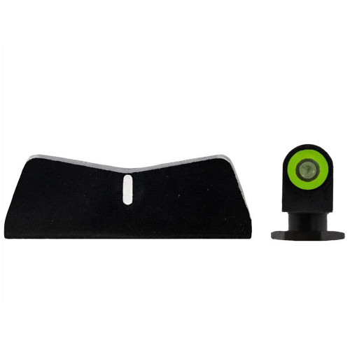 XS DXW2 Night Sight Set for Glock 17, 19, 22, 23, 24, 26, 27, 31, 32, 33, 34, 35, 36, 38 Standard Dot Tritium Front, White Stripe Rear Green