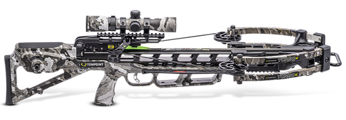 TenPoint Turbo X Crossbow with RangeMaster 100 Camo Scope ACUslide Vektra