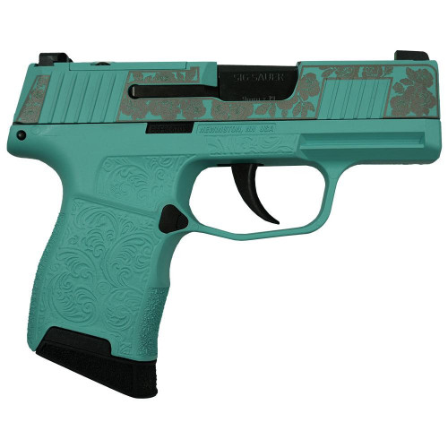Sig Sauer P365 Optic Ready Handgun 9mm Luger 3.1" Barrel 10rd Magazines (2) Robin's Egg Blue