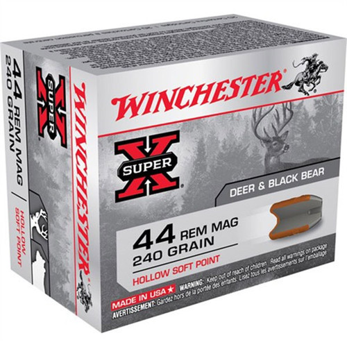 Winchester 44 Remington Magnum Ammo 240 Grain Hollow Soft Point Box of 20
