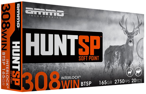 Ammo Inc 308 Winchester Ammo 165 Grain Soft Point Box of 20