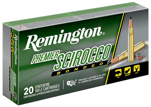 Remington Premier 300 Winchester Short Magnum (WSM) Ammo 180 Grain Swift Scirocco II Bonded Polymer Tip Box of 20