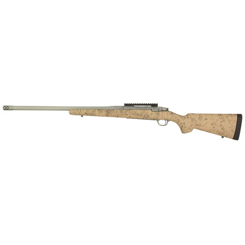 Ruger Hawkeye FTW Hunter Bolt Action Rifle 375 Ruger 22" Barrel Tan Black Speckled Stock