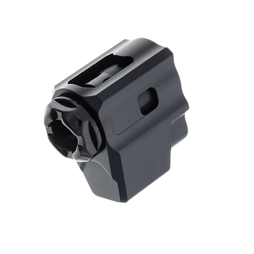 Tyrant CNC T-Comp Compensator for Glock 9mm 1/2"-28 Thread Aluminum Black