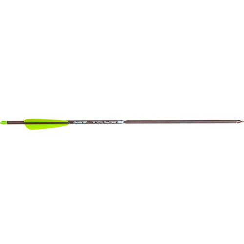 Bear X TrueX 20" Carbon Crossbow Bolt 4" Vanes with 100 Grain Field Points 6PK