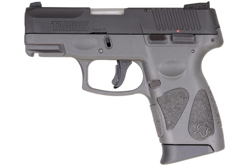Taurus G2C 9mm Luger Pistol 3.2" Barrel 12+1 Round Black Slide Gray Grip