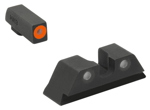 Meprolight 402243137 Hyper-Bright Sight Set Glock 17/17L/19/22 Green Tritium