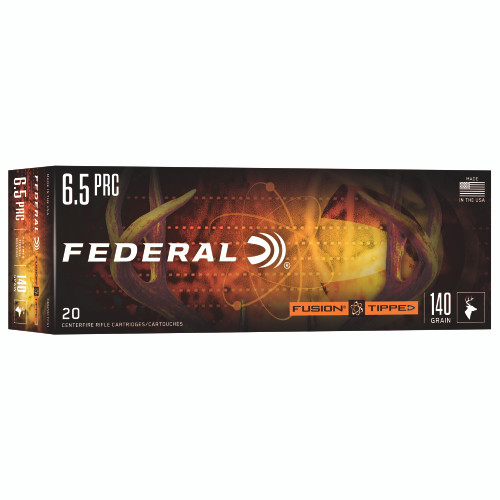 Federal Fusion Tipped 6.5 PRC Ammo 140 Grain Bonded Polymer Tip Box of 20 - Image 1